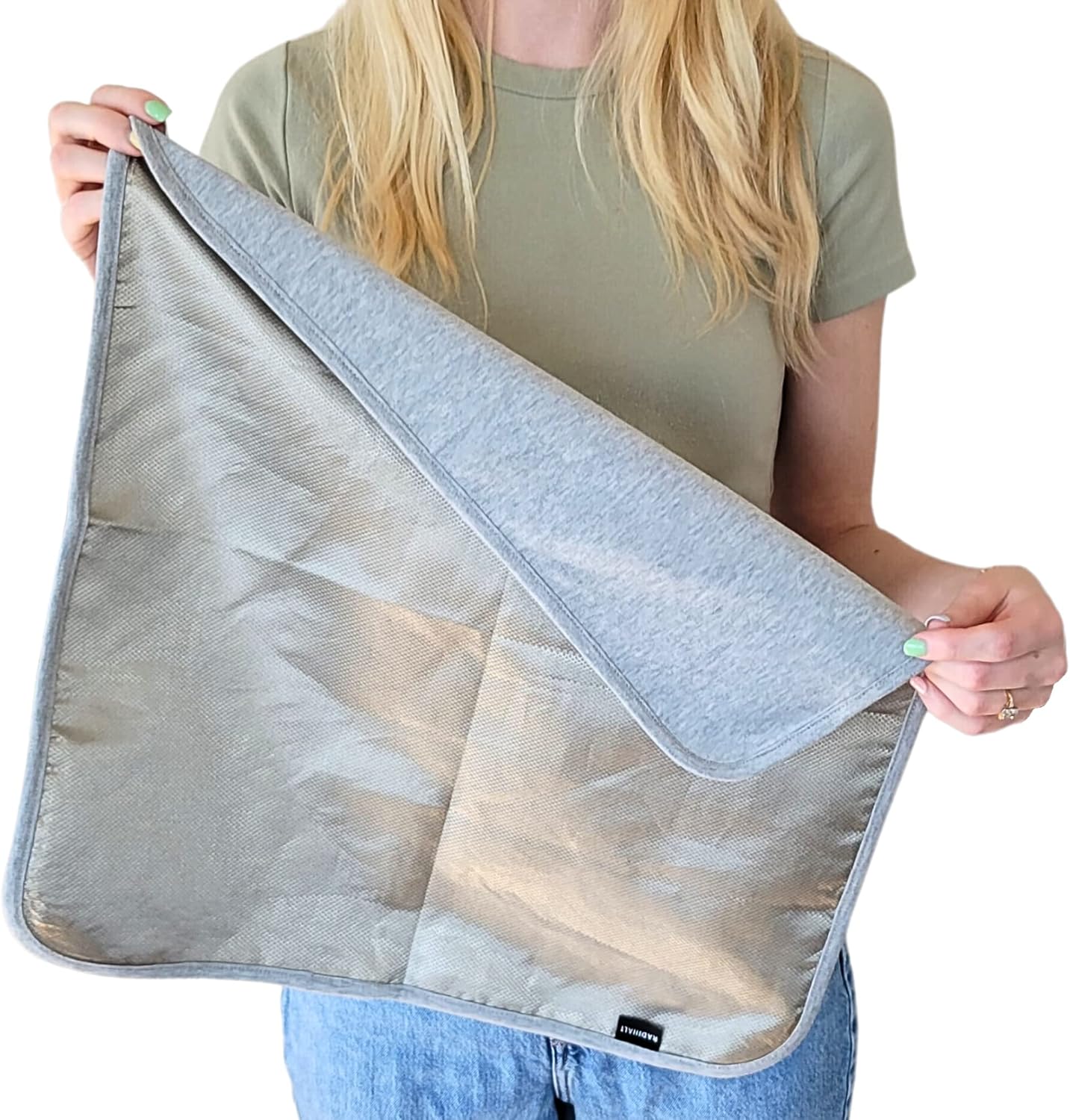 RadiHalt EMF Protection Blanket - Faraday Fabric for Laptop and Phone Safety