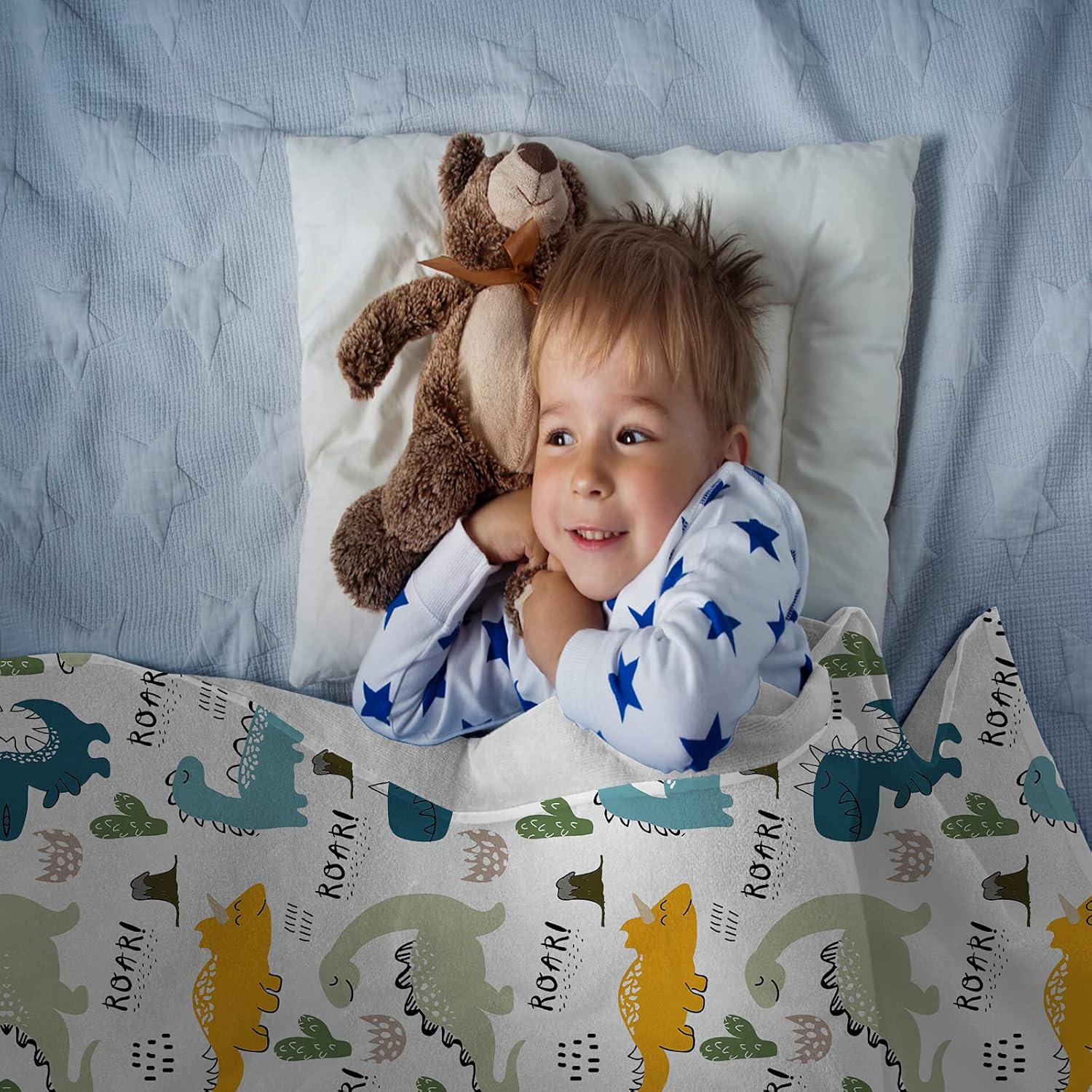 Dinosaur Kids Blanket 300 GSM Fleece 50x40 Inch