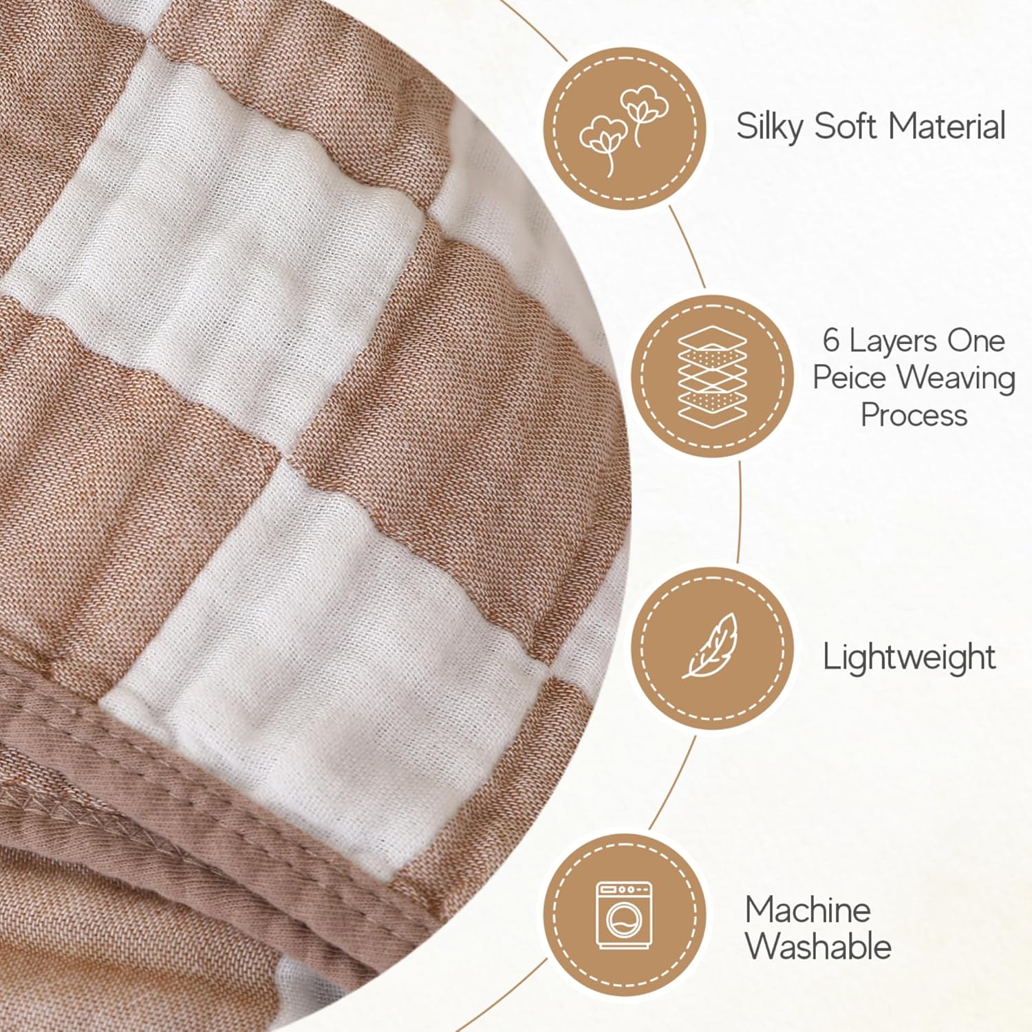 Ultra Soft Muslin Swaddling Blanket for Babies