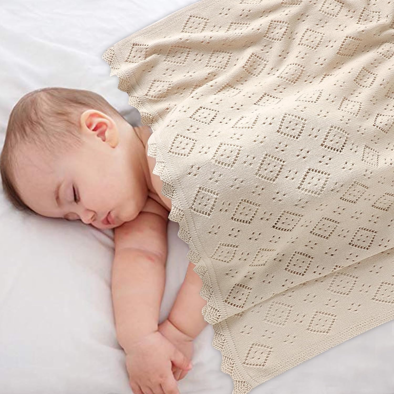 Mimixiong 100 Cotton Swaddle Blanket for Baby