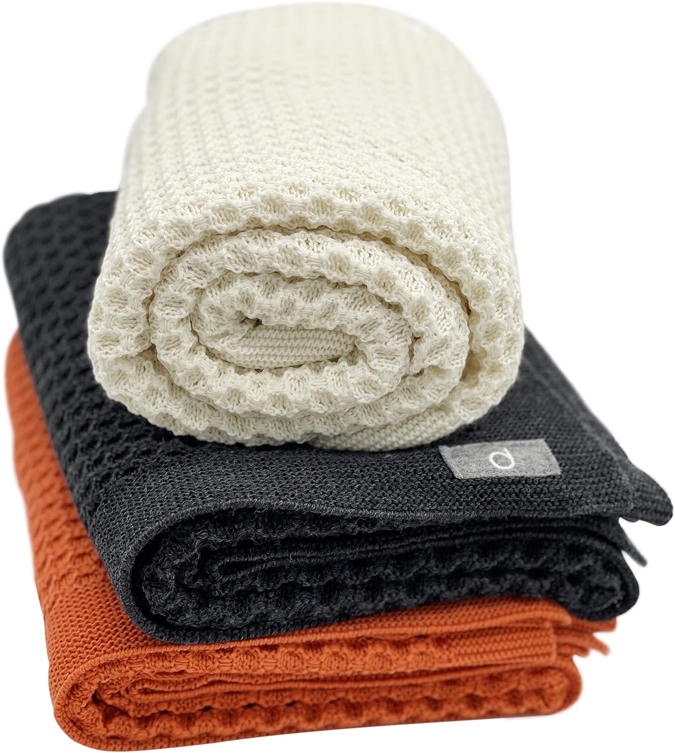 Ecoable Baby Thermal Blanket Merino Wool 31x40 Inches Charcoal Grey