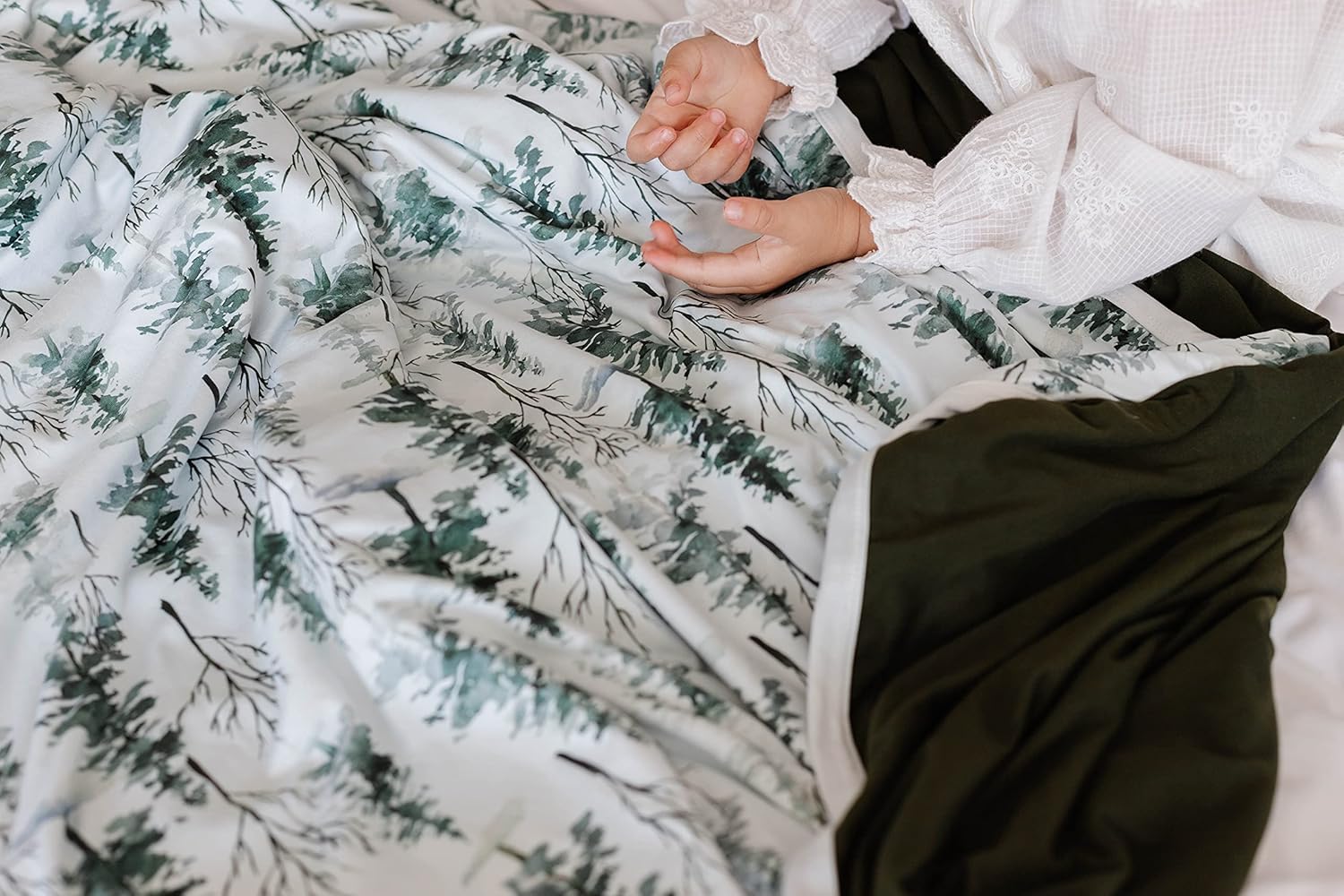 Pobi Baby Soft Neutral Blanket - Premium Cotton Magical Woods Design