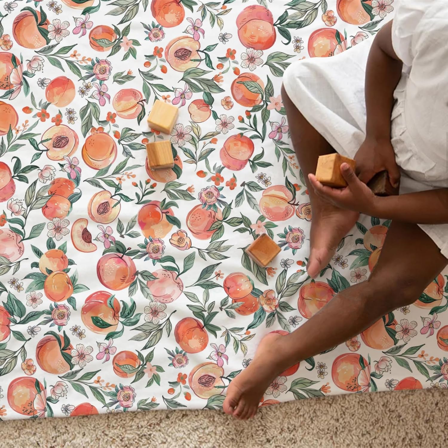 Hwmmbh Vintage Peach Flannel Baby Blanket 60x80