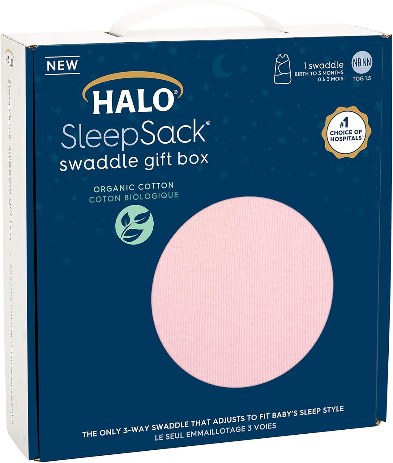 HALO Organic Cotton Swaddle 3-Way Sleepsack TOG 15 Strawberry