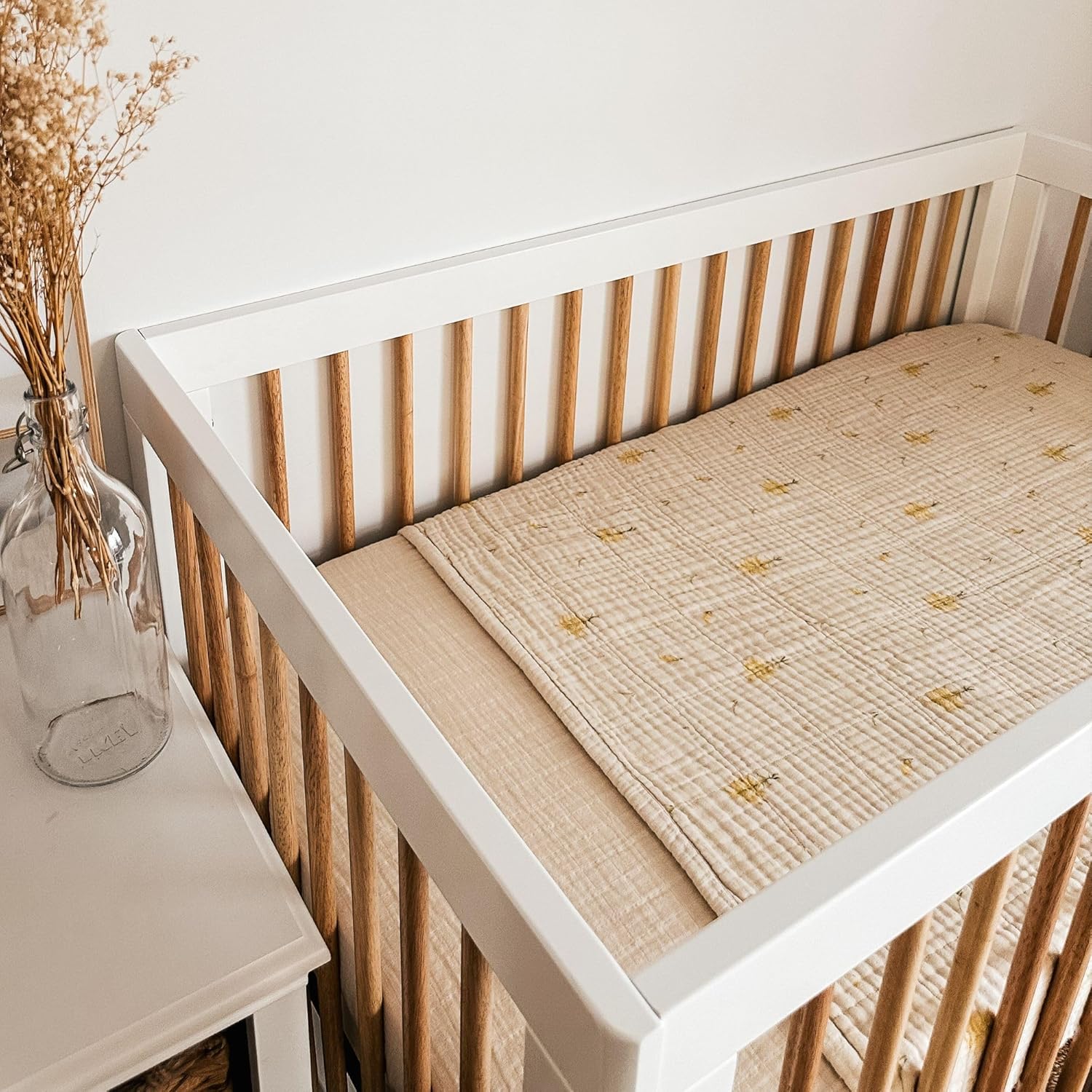 House of Elia 100 Organic Cotton Muslin Blanket - Goldenrod