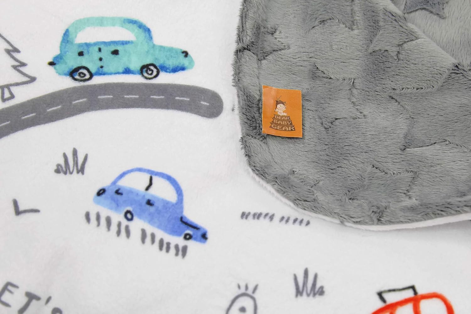 Dear Baby Gear Cars Baby Blanket - 40 x 30