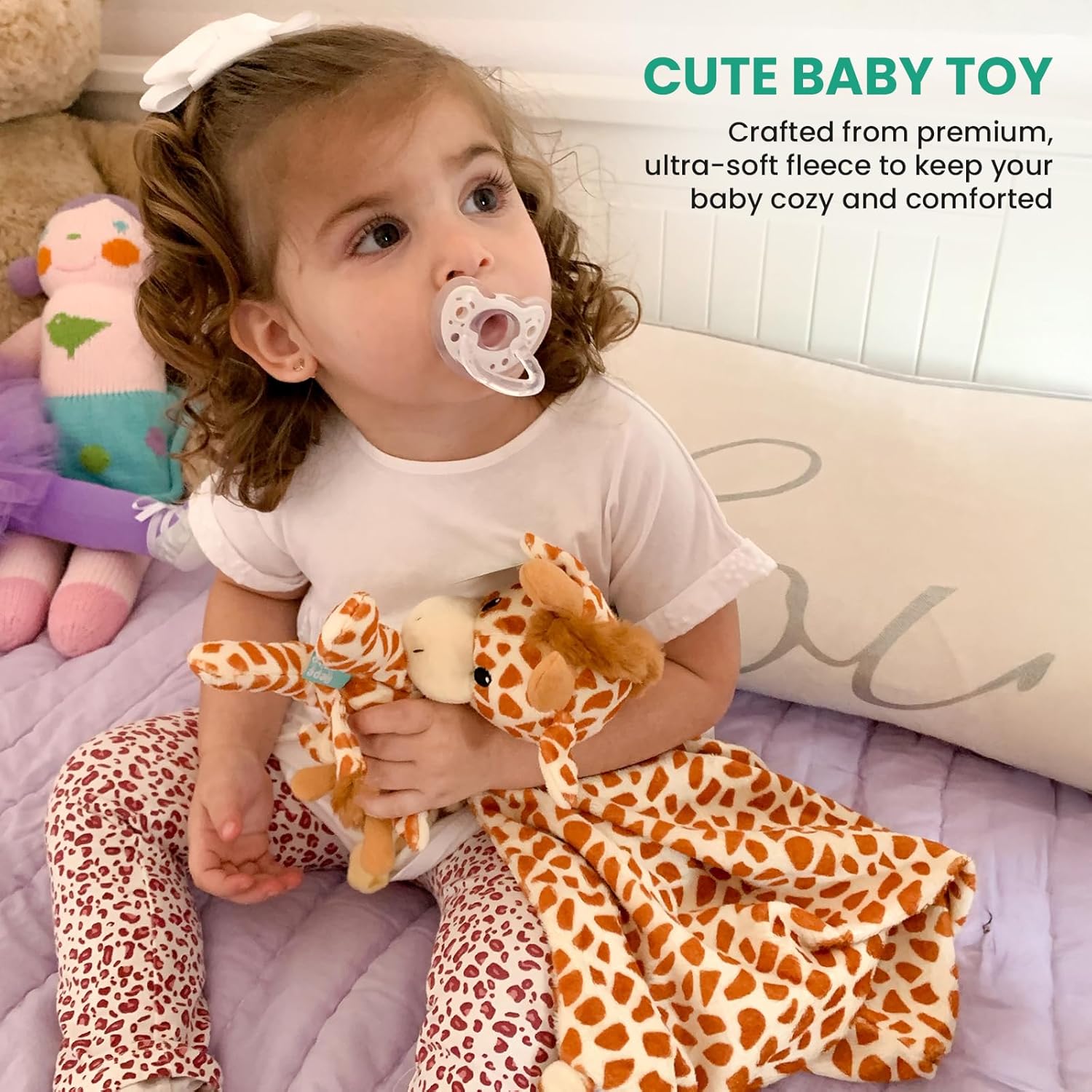 Pepe n Tito 18 Inch Giraffe Security Blanket for Babies
