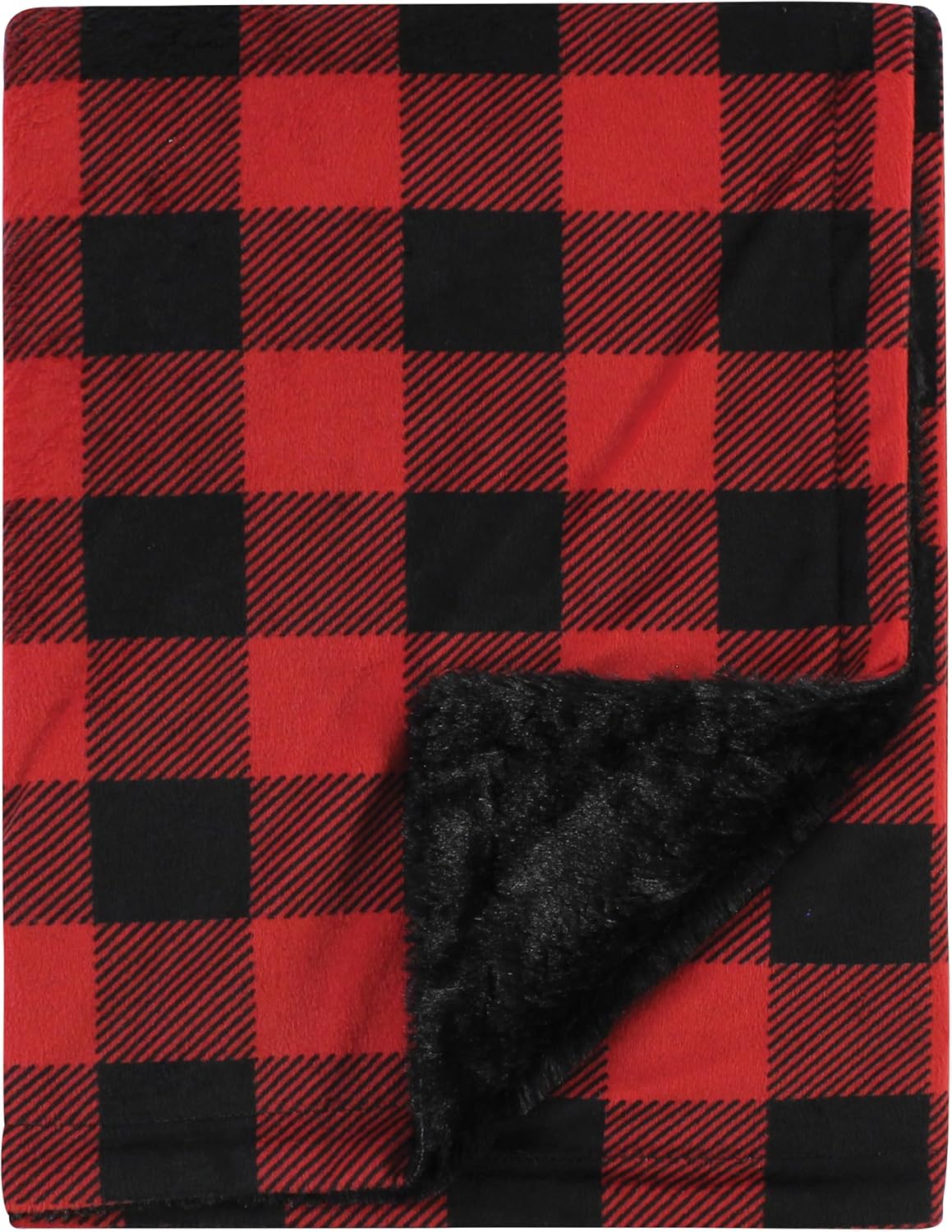 Hudson Baby Unisex Plush Blanket Buffalo Plaid One Size