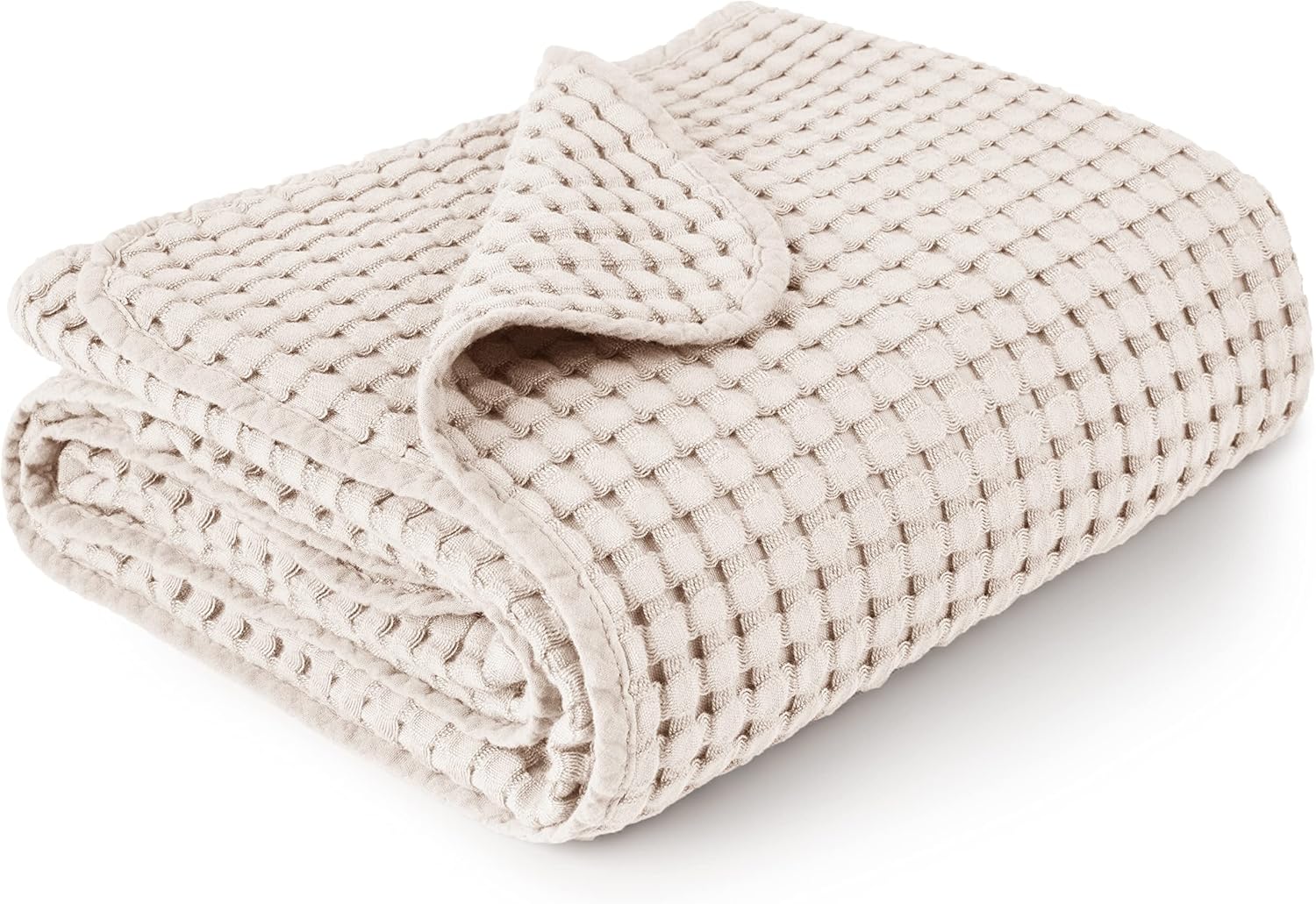 Konssy Waffle Baby Blanket - Soft Cozy Swaddle Blanket