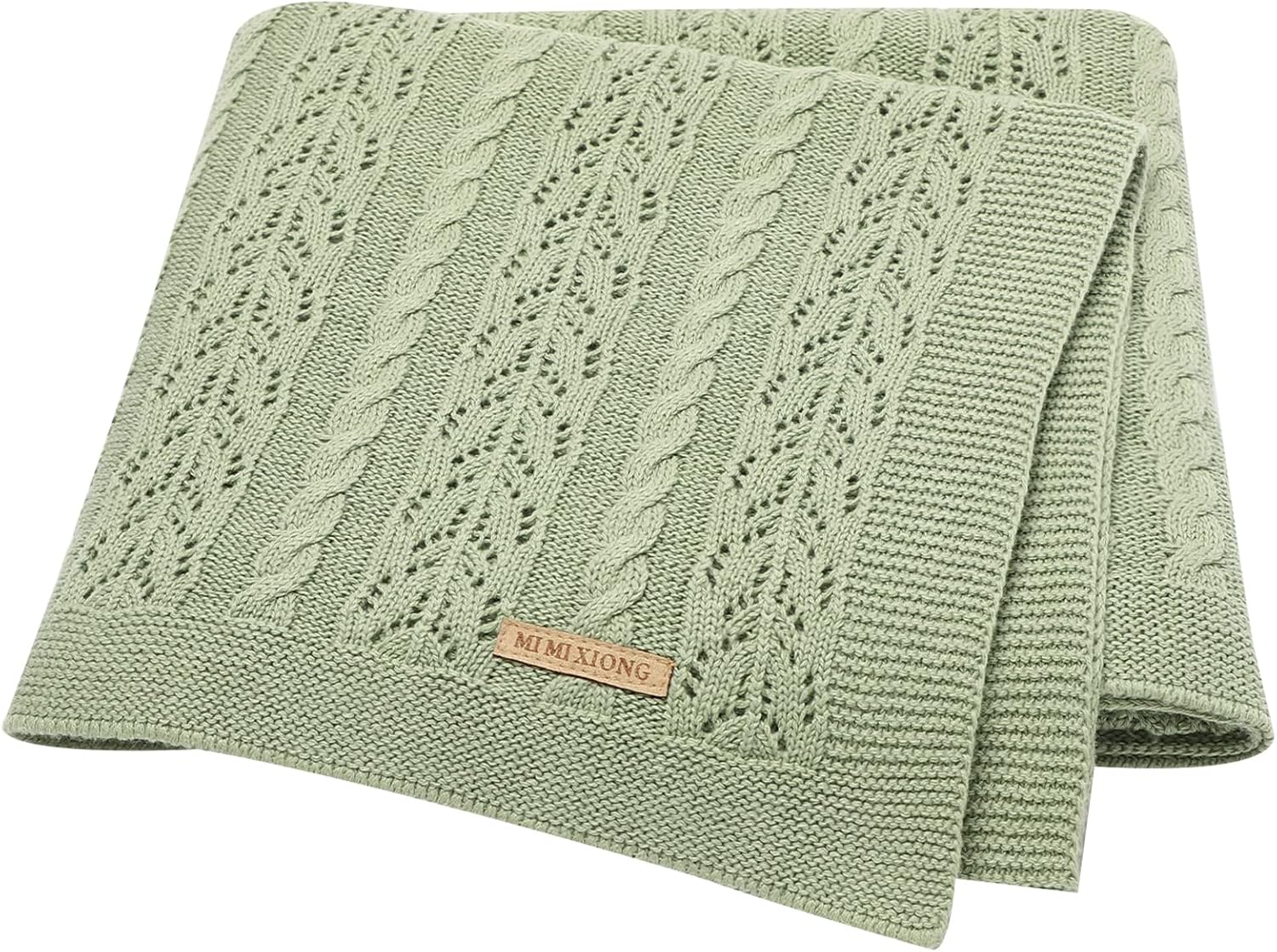 LAWKUL Neutral Knit Baby Blanket 40x30 Inches