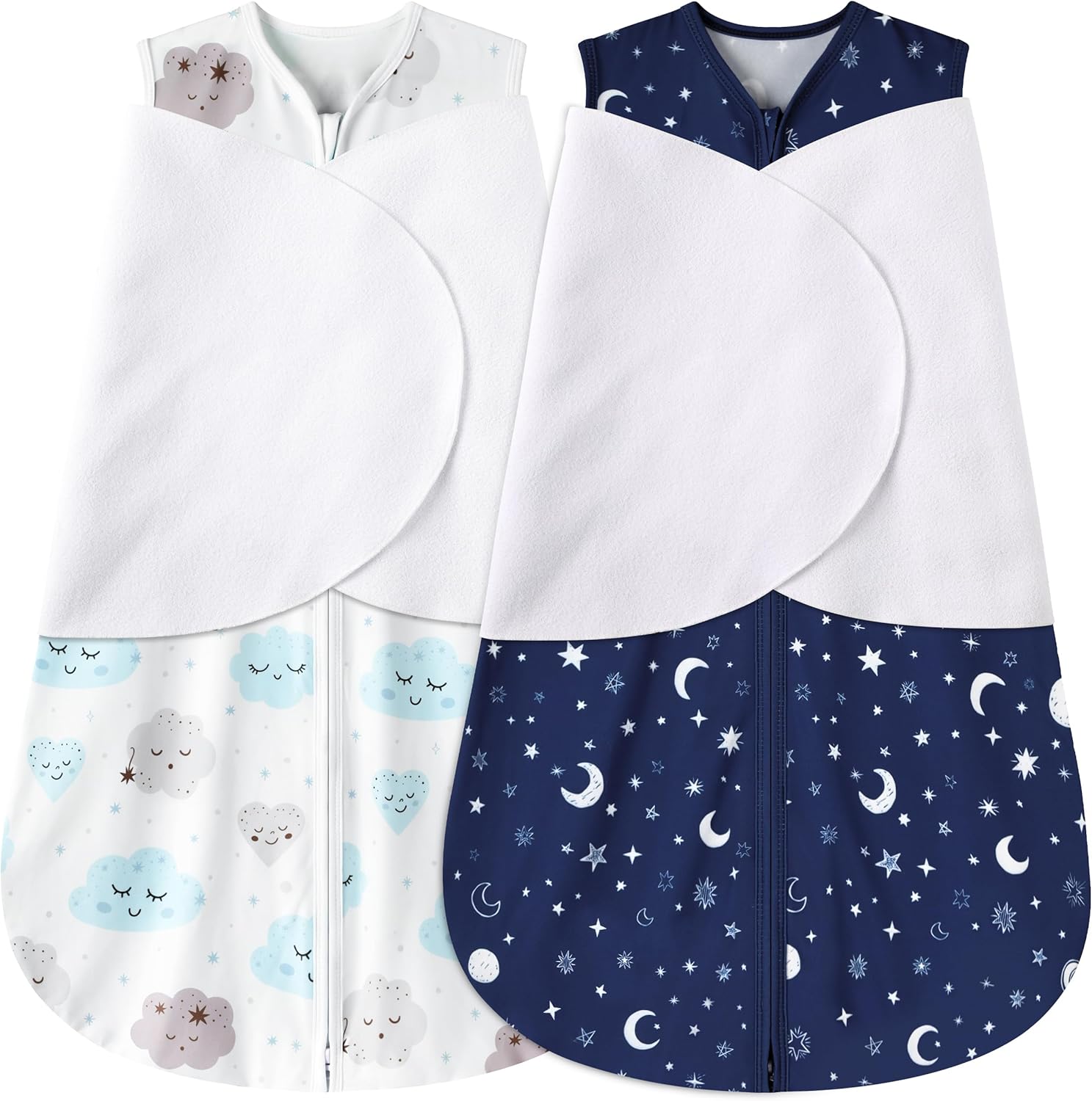 BSTOPPT Newborn Sleep Sack 3-6 Months Adjustable Swaddle