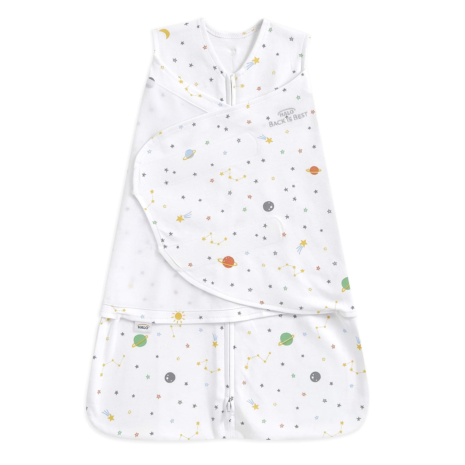 HALO 100 Cotton Swaddle Sleepsack for Newborns 0-3 Months