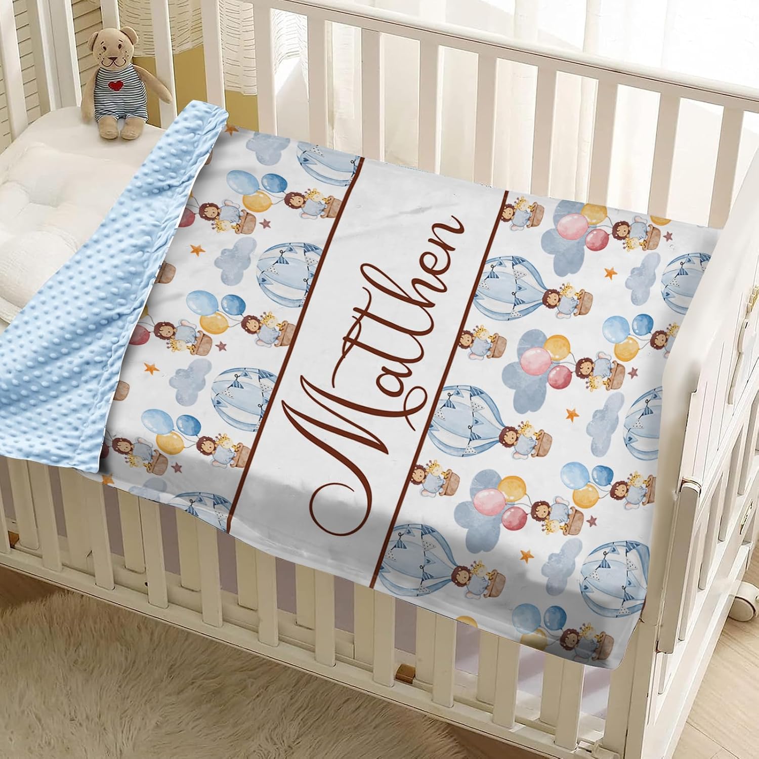 YISMEET Personalized Baby Blanket with Name
