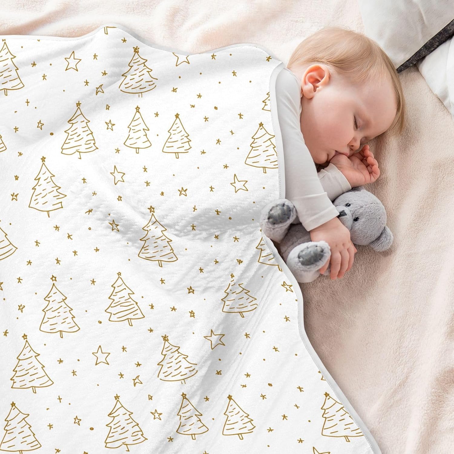 Cotton Baby Blanket 30x40 Inches Soft Cozy Throw for Toddler