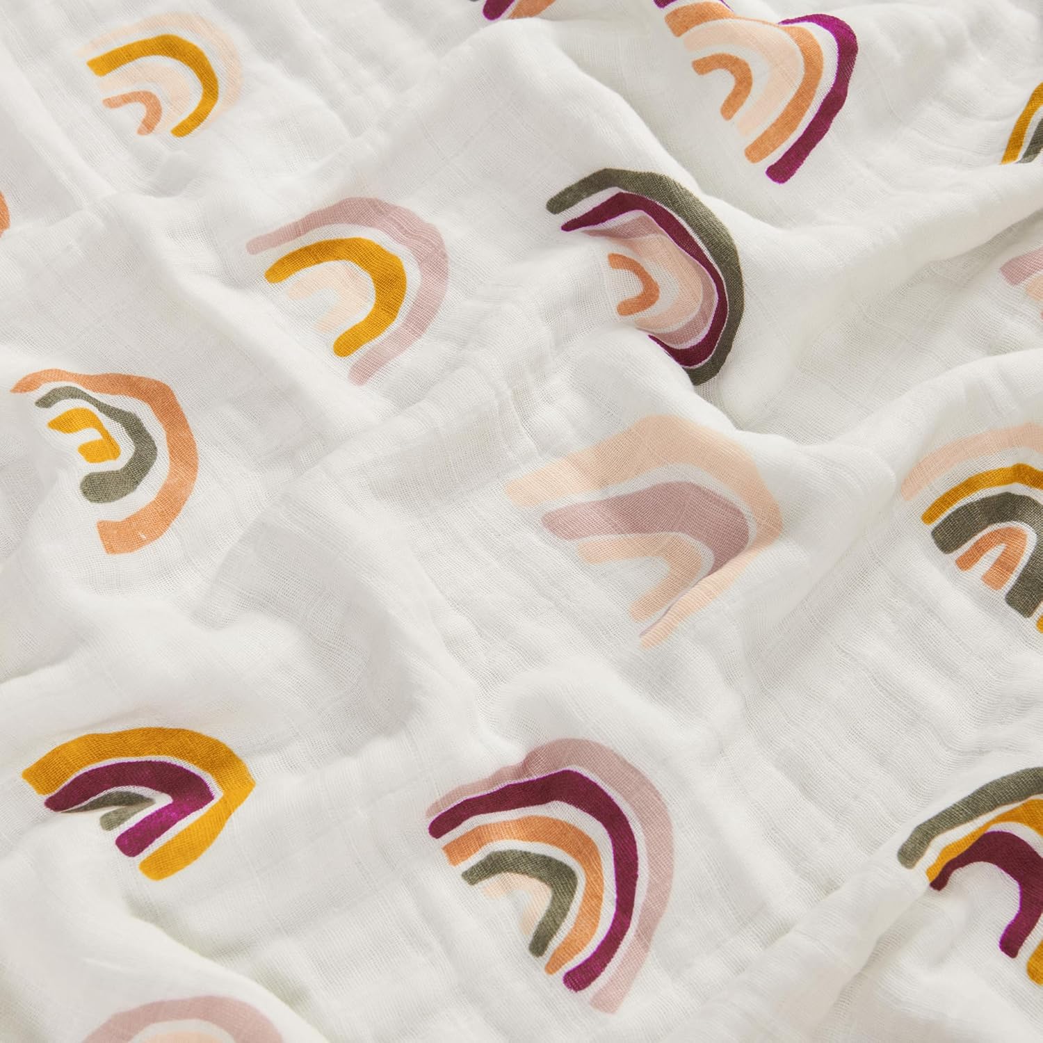 ZPECC 47x47 Muslin Blanket for Baby 8-Layer Organic Cotton Hypoallergenic