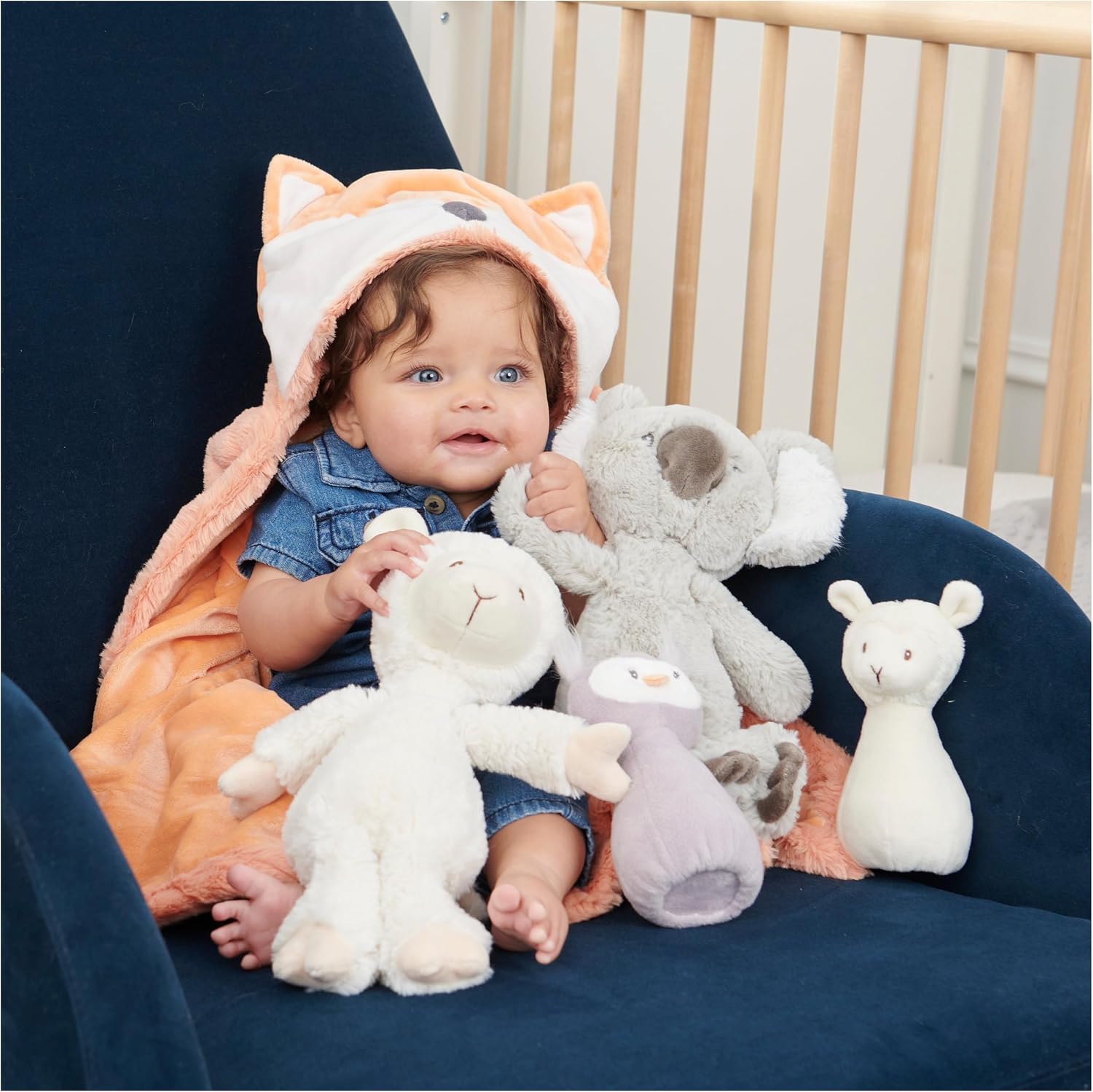 Baby GUND Lil Luvs Hooded Blanket - Emory Fox