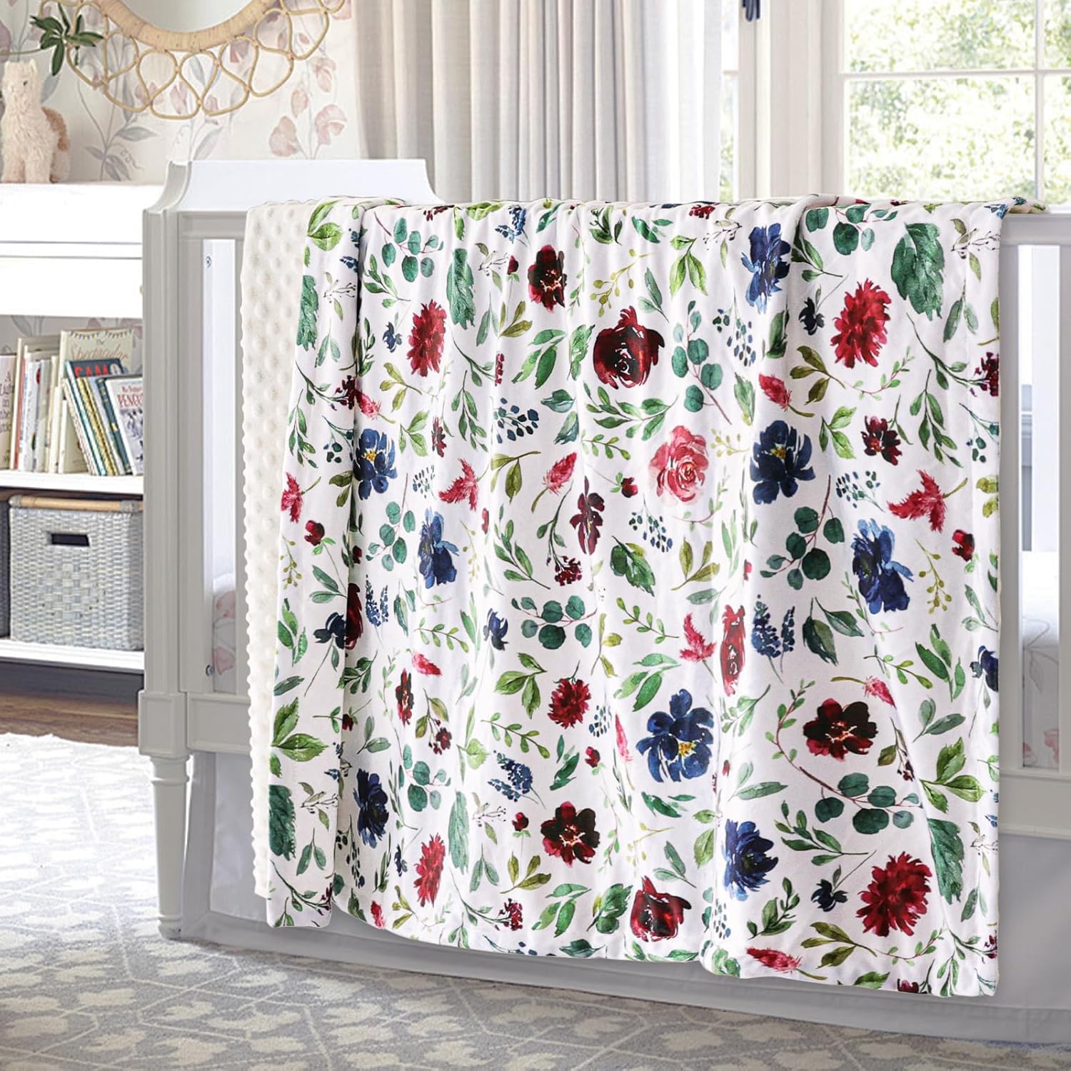 HOMRITAR Baby Blanket Double Layer Minky 30x40 Inch