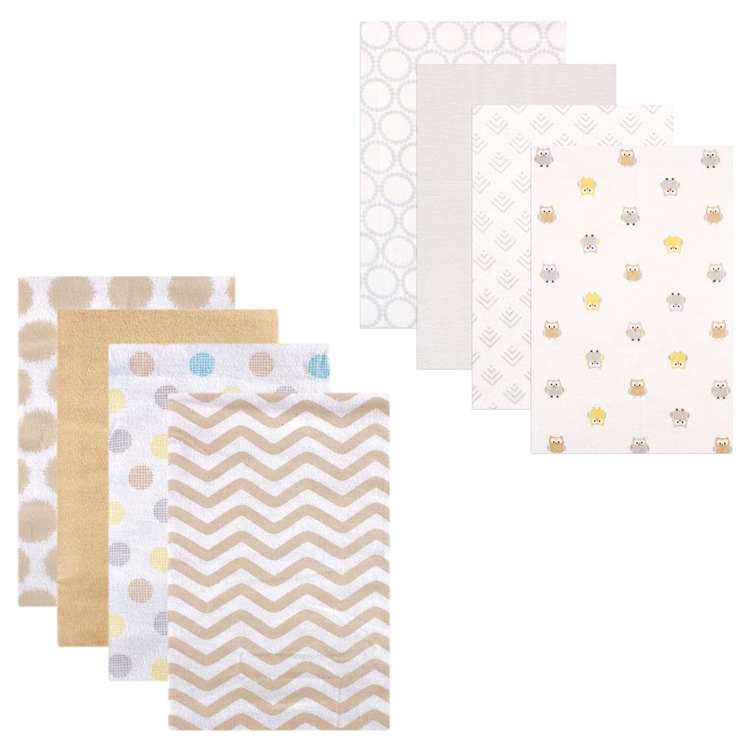 Luvable Friends Flannel Receiving Blanket 8-Pack 1