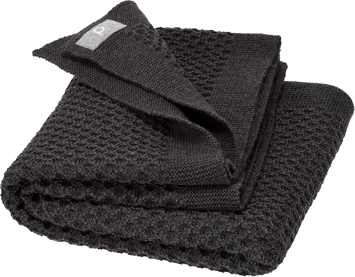 Ecoable Baby Thermal Blanket Merino Wool 31x40 Inches Charcoal Grey