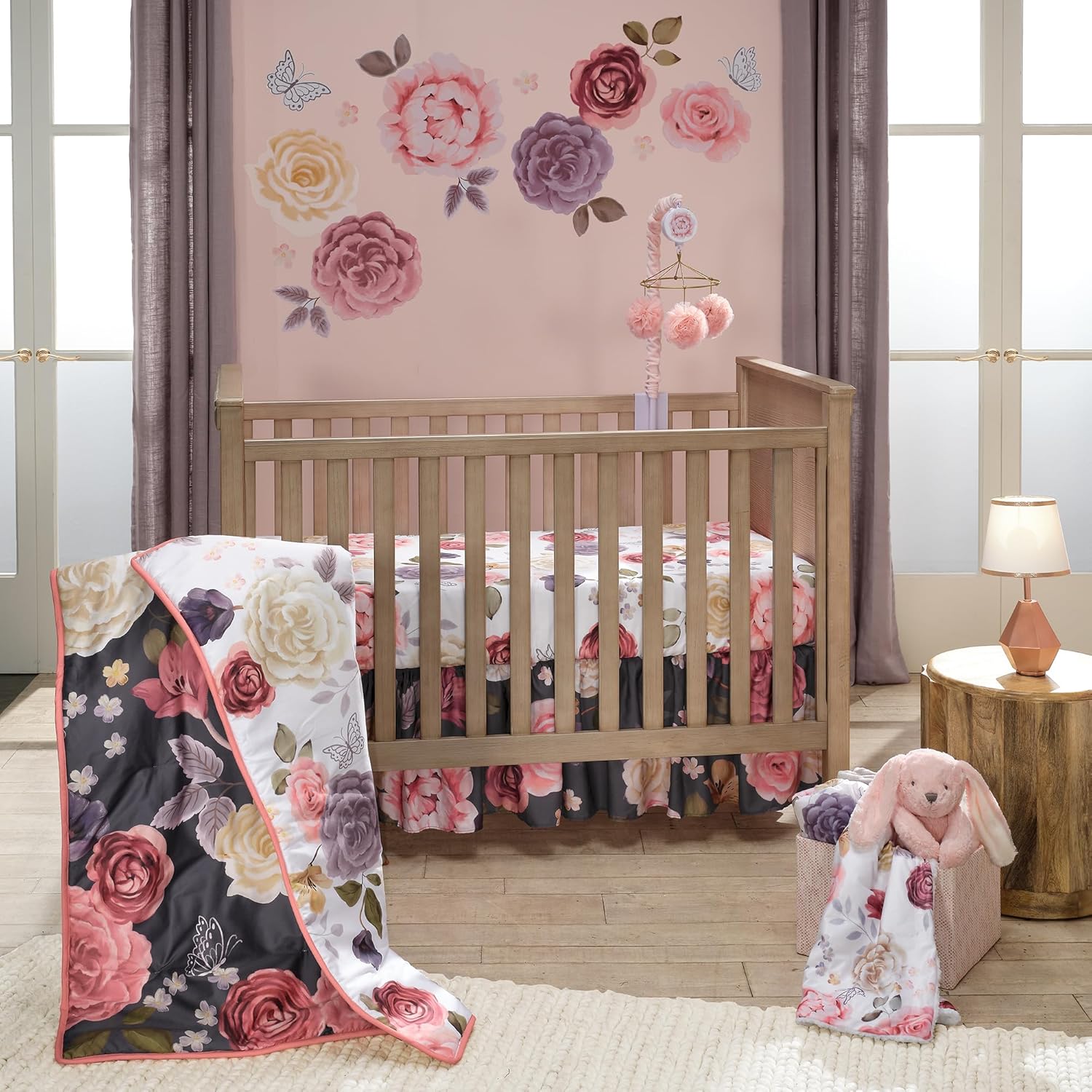 Lambs Ivy Secret Garden Ultra-Soft Fleece Baby Blanket