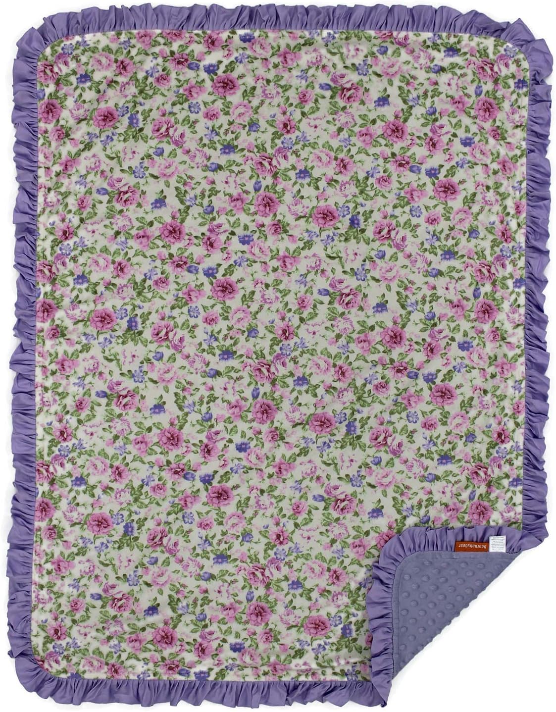 Dear Baby Gear Floral Deluxe Baby Blanket - Reversible
