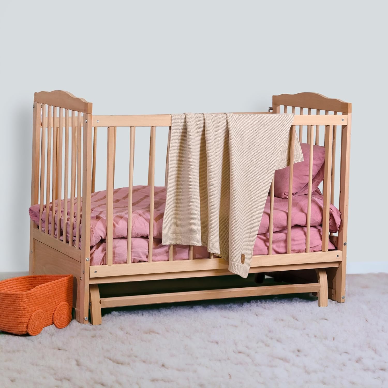 Little Dedi Soft Baby Knitted Blanket - 30x40 Neutral Stone