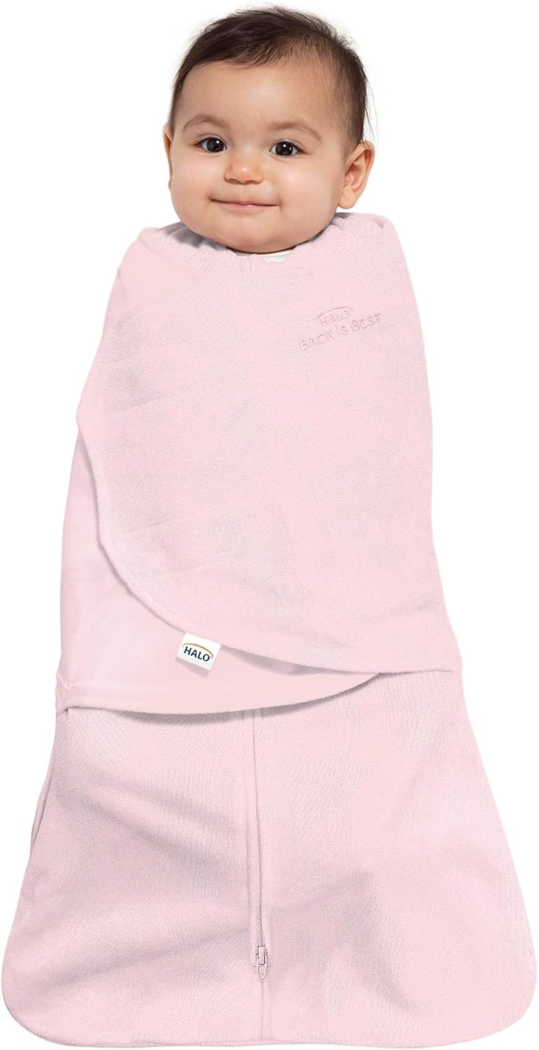 HALO Organic Cotton Swaddle 3-Way Sleepsack TOG 15 Strawberry