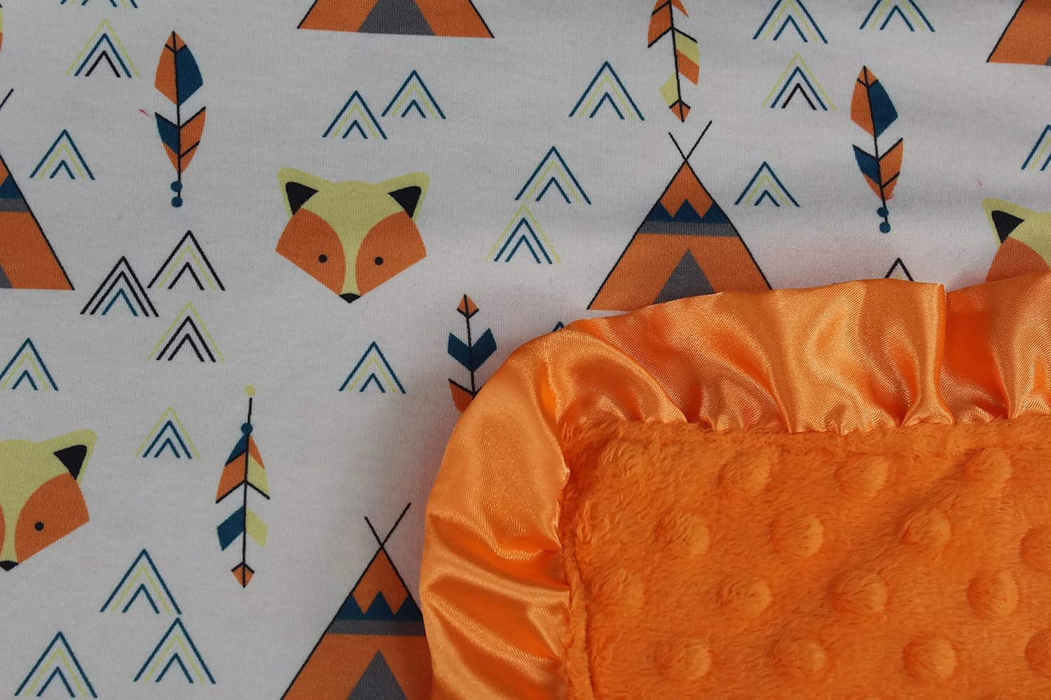 Dear Baby Gear Baby Blanket Adventure Fox Design 32x32 Inches