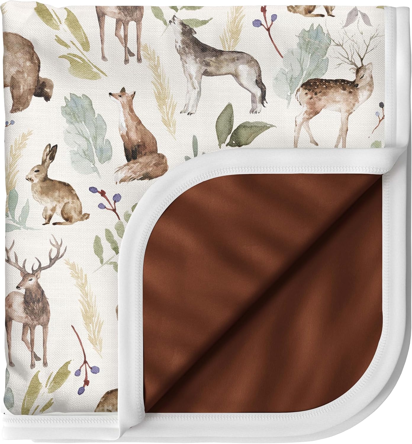 Pobi Baby Soft Neutral Wildlife Blanket 1