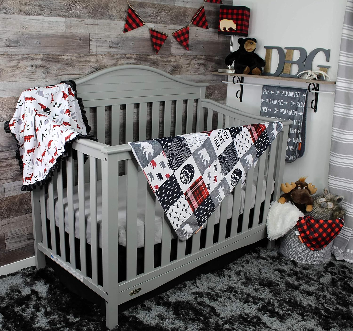 Dear Baby Gear Bears Deluxe Baby Blanket - Reversible 40x30