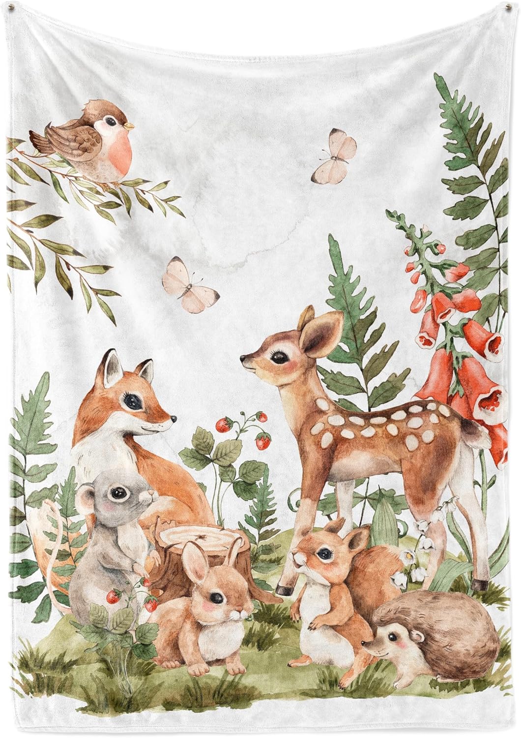 Unique Woodland Ultra Soft Fleece Baby Blanket 30x40in 1