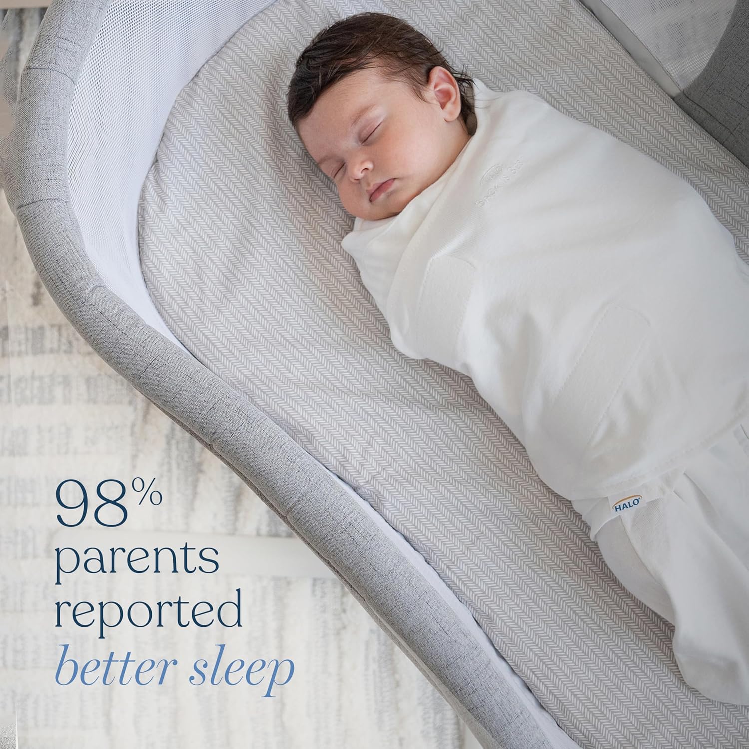 HALO 100 Cotton Sleepsack Swaddle for 3-6 Months 1