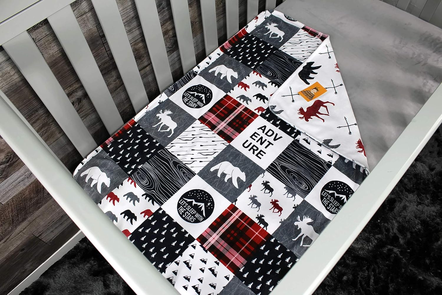 Dear Baby Gear Bears Deluxe Baby Blanket - Reversible 40x30