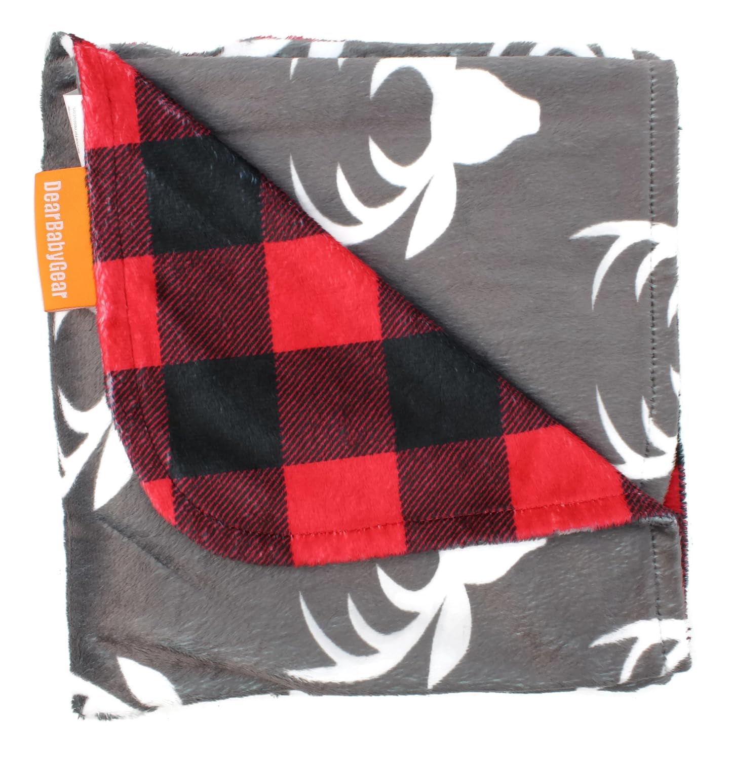 Dear Baby Gear Reversible Baby Blanket - Soft Cozy for Newborn Toddler