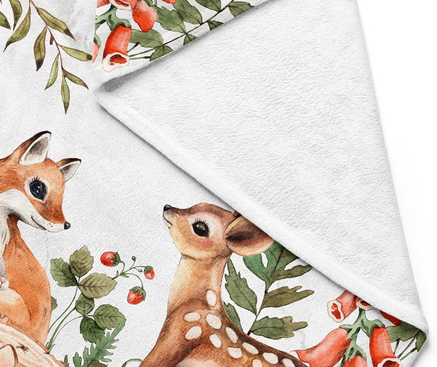 Unique Woodland Ultra Soft Fleece Baby Blanket 30x40in 1