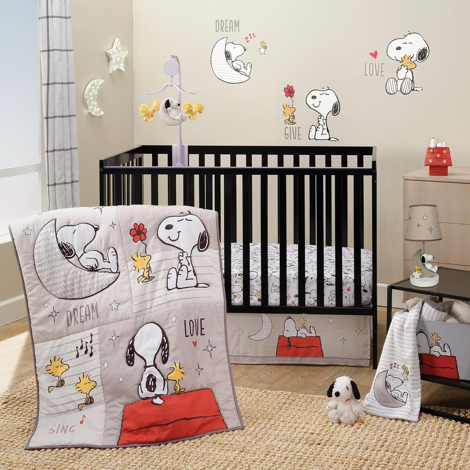 Bedtime Originals Snoopy Applique Fleece Blanket