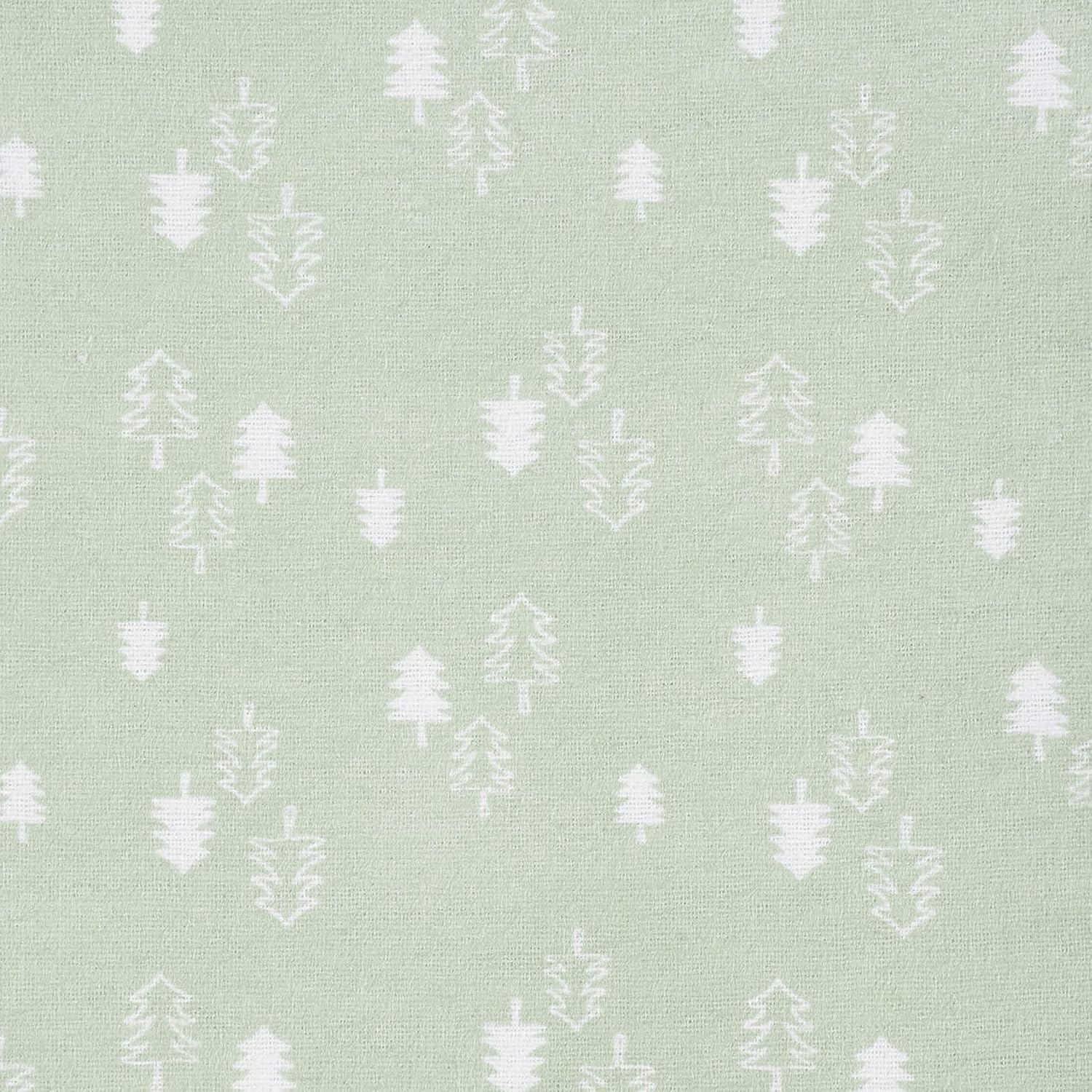 Gerber Woodland White Flannel Swaddle Blankets 5 Count
