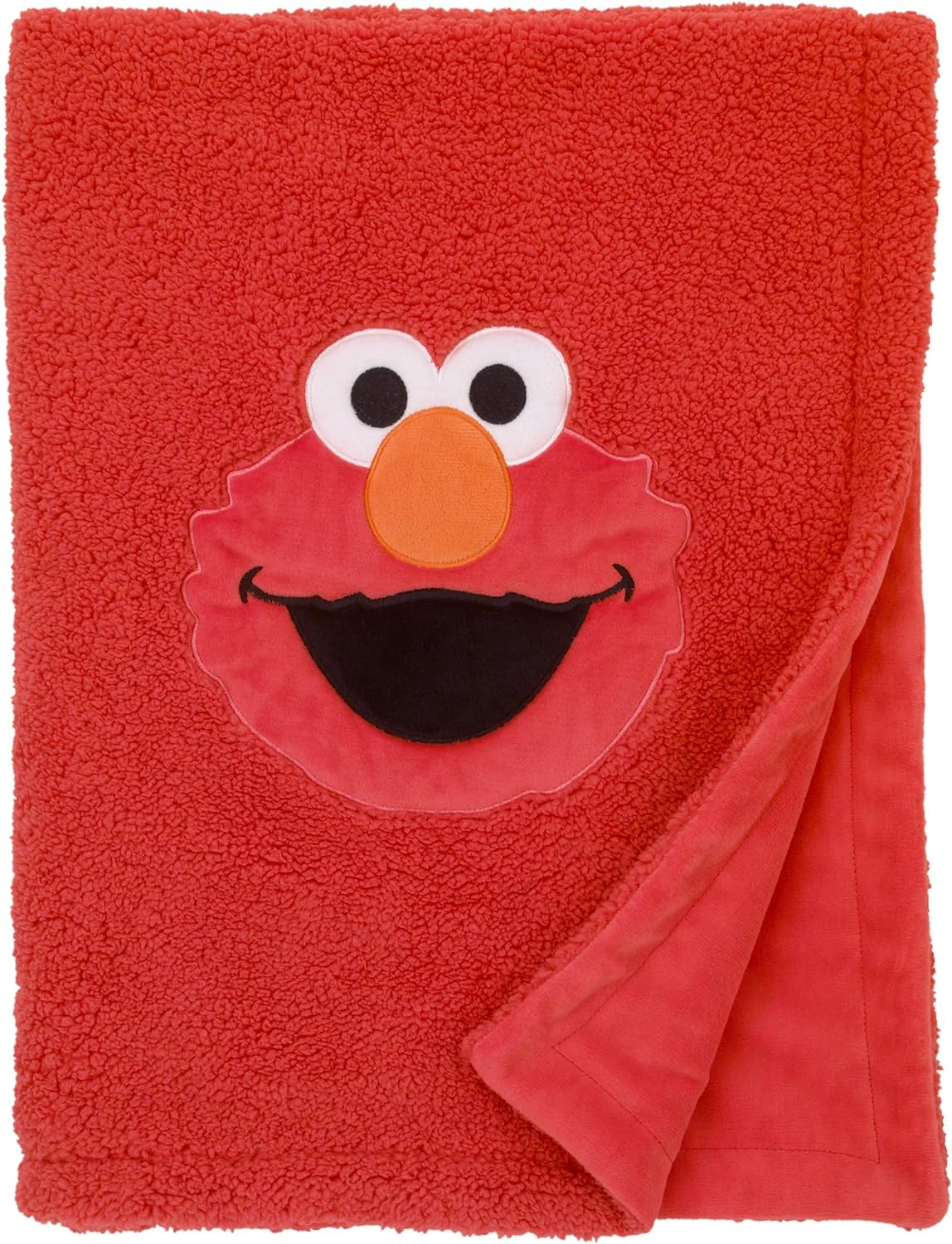 SESAME STREET Elmo Red Sherpa Toddler Blanket 1