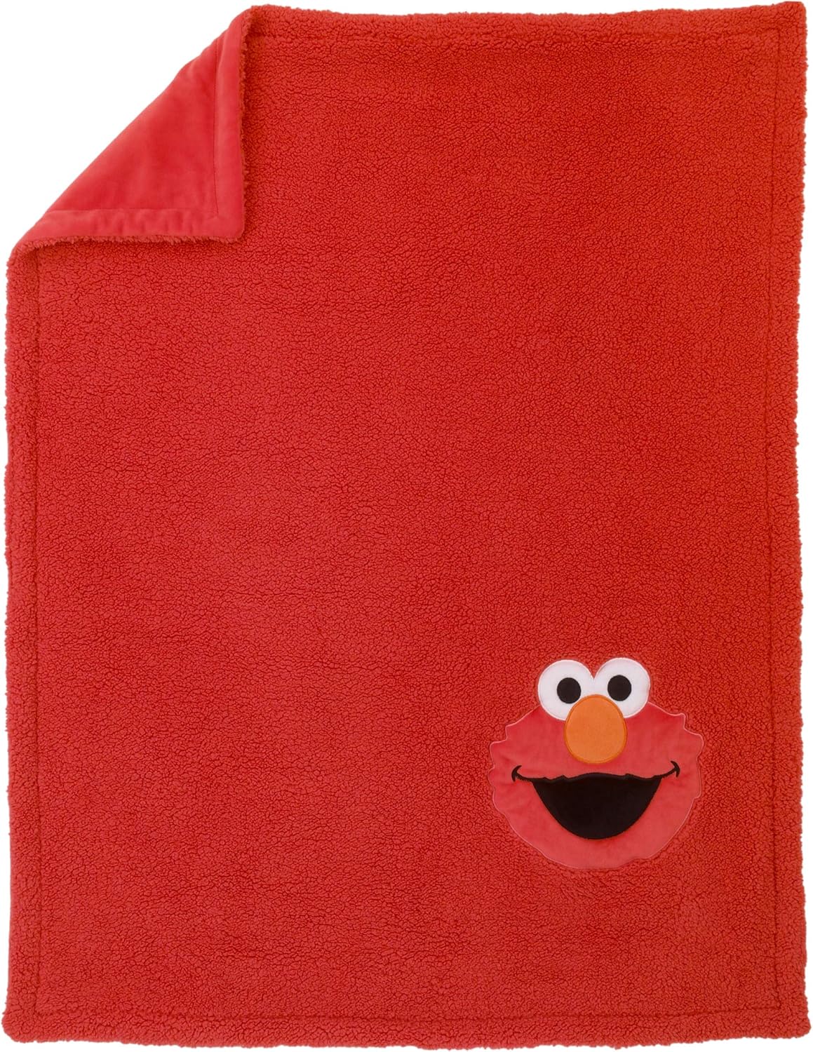 SESAME STREET Elmo Red Sherpa Toddler Blanket 1