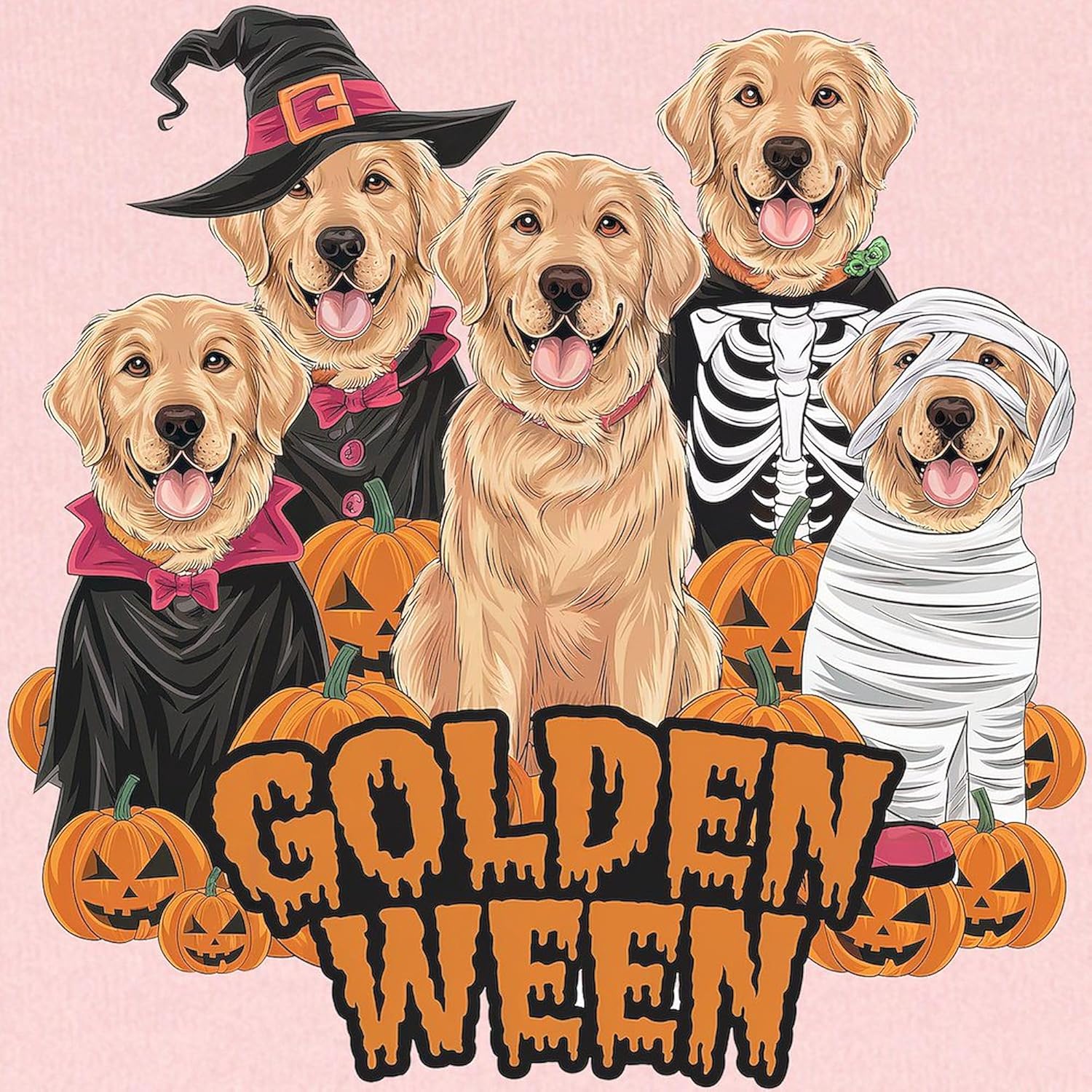 CafePress Golden Ween Halloween Baby Blanket 1