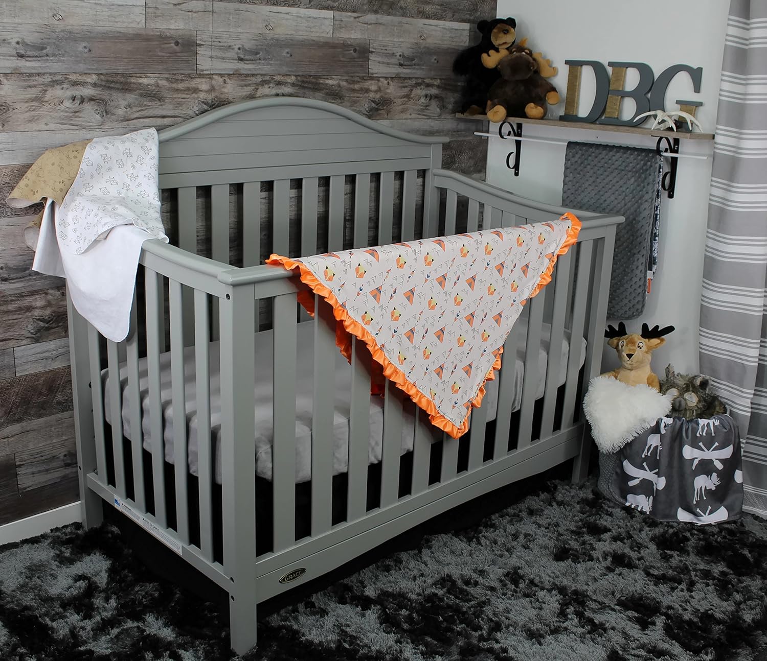 Dear Baby Gear Baby Blanket Adventure Fox Design 32x32 Inches